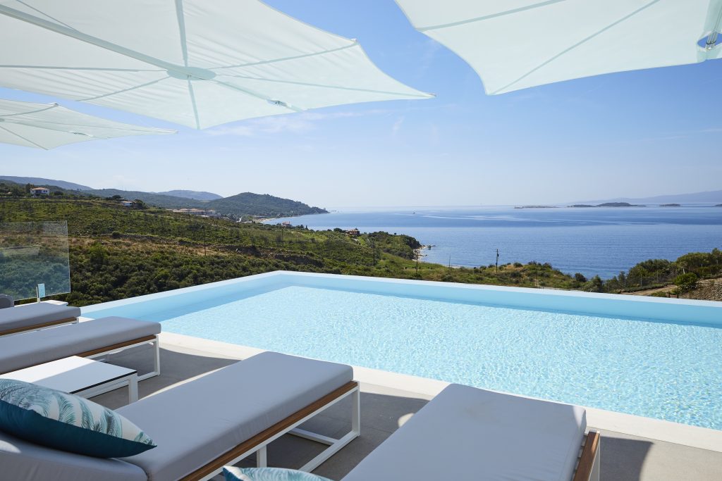 poolvilla villa halkidiki luksusresort familie